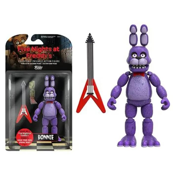 14 cm FNAF figurines cauchemar Freddy Bonnie Foxy Chica figurine mobile lumière noire