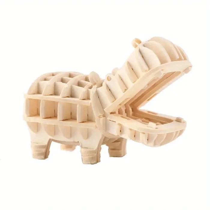 Puzzle Animal 3D Modèle Assemblage Jouet Educatif Biologie Océanique Bricolage Artisanat Bois Puzzle Loisirs Inachevé Occasions Spéciales