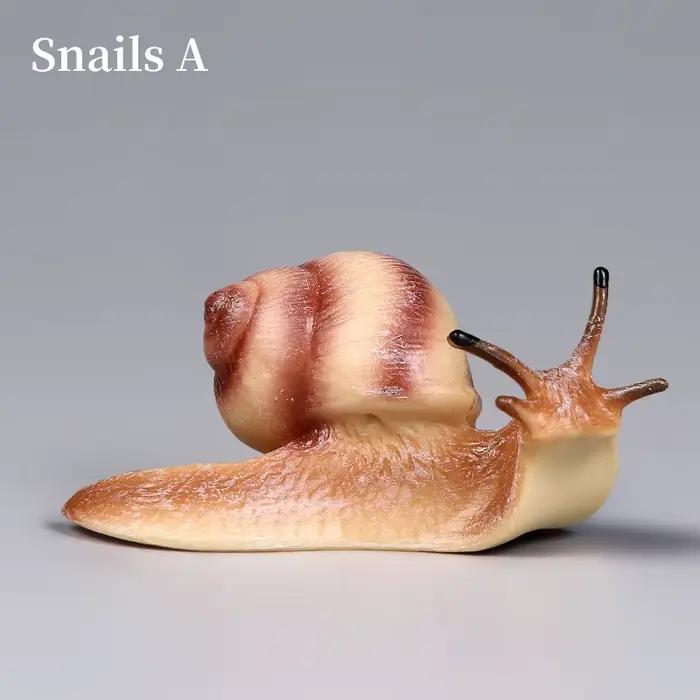 Figurines d'escargots éducatives en PVC pour enfants, collection animaux insectes, décoration et apprentissage ludique occasions spéciales