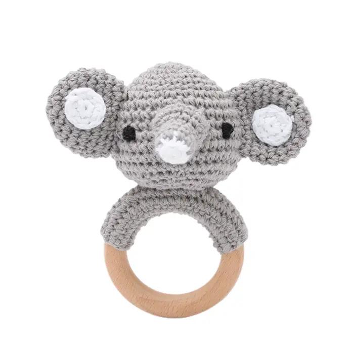 Jouets pour bébé Crochet Animal hochet dessin animé musique hochet jouets pour bébé Kawaii anneau de