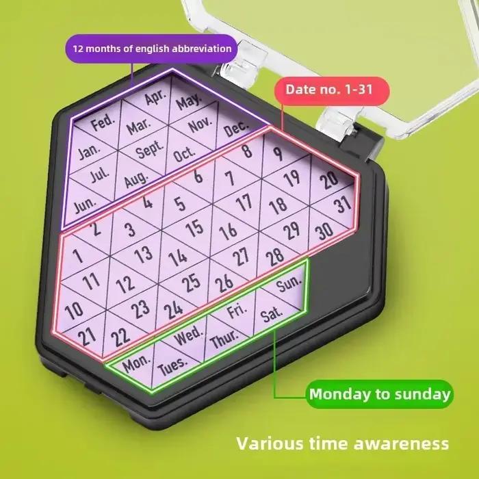 Calendrier Puzzle jeu de société jeu de poche Mini jouets Montessori école éducation apprentissage jeu de logique Sudoku