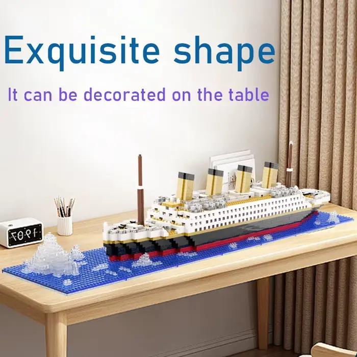 Kit de modèle de brique de soleil de croisière de puzzle de Titanic pour garçon et fille