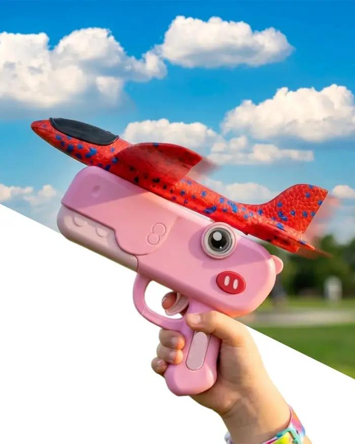 Jouets lanceurs d'avions en mousse dinosaures pour enfants