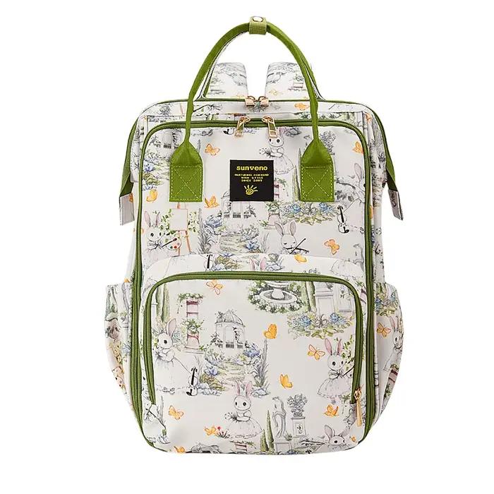 Sac à dos pour couches Sunveno de grande capacité – Sac de maternité élégant avec poches multifoncti