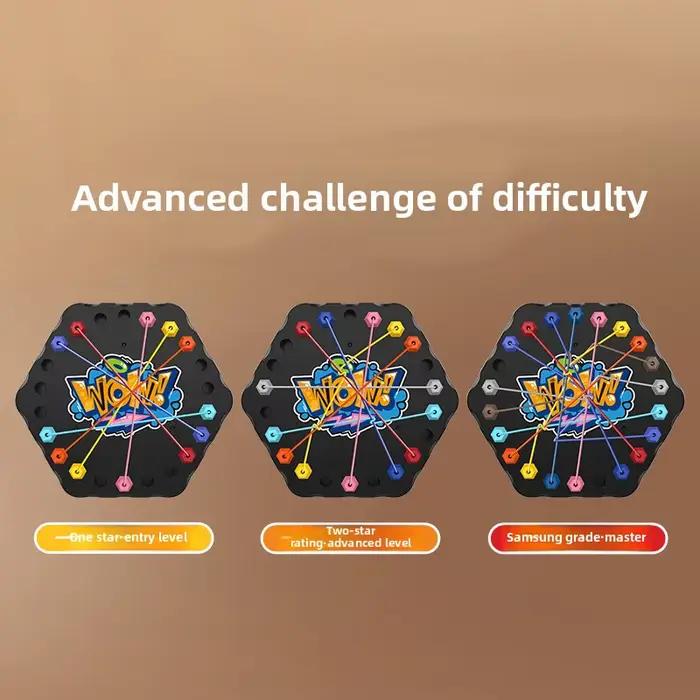 Jeu de société Puzzle avec nœuds en corde pour enfants