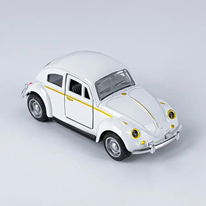 Classique 1: 36 tour alliage Double porte rétro coccinelle voitures modèle garçons et enfants jouets