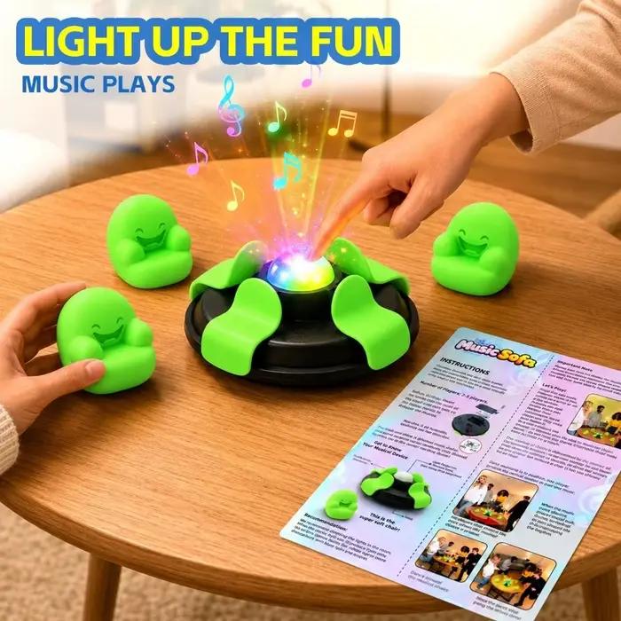 Jeu de société musical en plastique sur canapé, jeu de défi de vitesse, jeu de temps de réaction, jeu de coordination œil-main, jeu de saisie sur canapé, jeu d'intérieur