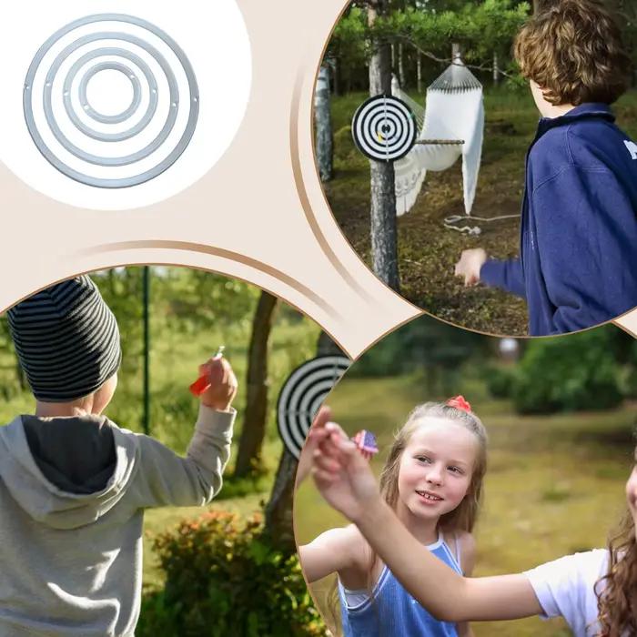 Jeu de fléchettes en plastique pour enfants, anneaux de pratique, accessoires pour arrière-cour, extérieur, anniversaire, intérieur, améliore la précision et le contrôle, adapté aux garçons et filles