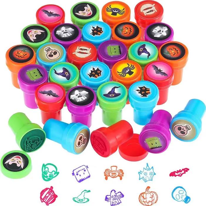 Assortiment de timbres pour enfants, tampons auto-encreurs pour enseignants, cadeaux de fête, boîte