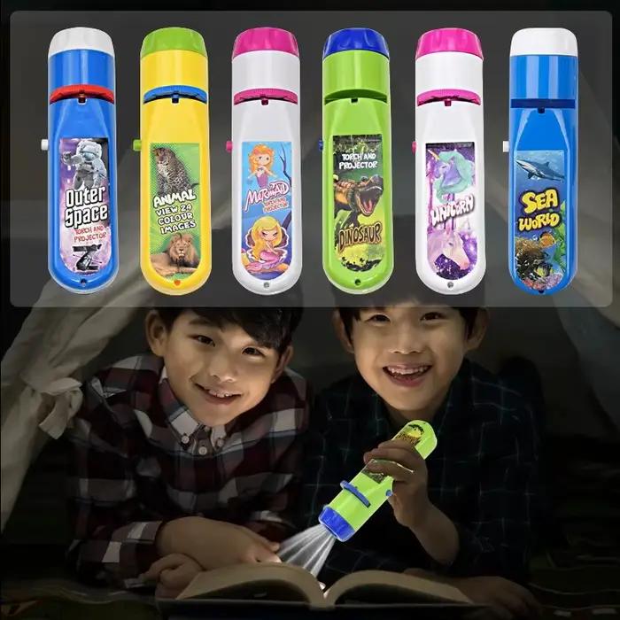 Projecteur d'éducation précoce pour enfants, lampe de poche, Puzzle d'histoire, dinosaure, océan, mo