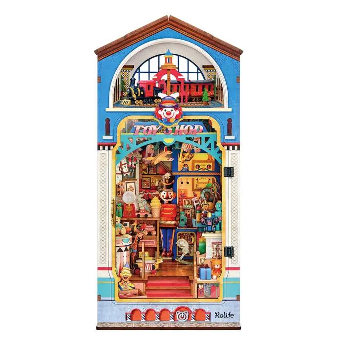 ROBOTIME ROLIFE Boutique de Jouets Vintage, Diorama Miniature Nostalgique, Puzzle 3D en Bois, Décoration de Bibliothèque, Cadeau Idéal pour les Adolescents de 14 ans et plus