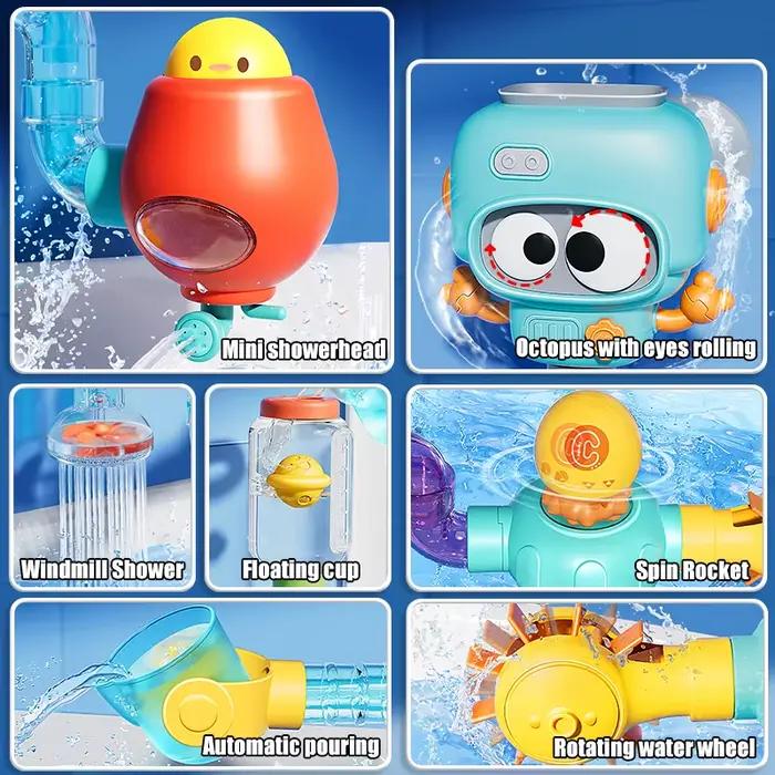 Jouets de bain pour bébé avec ventouses fortes