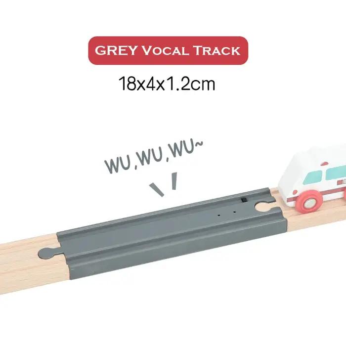 Piste de train sonore interactive chemin de fer en plastique ABS jouets éducatifs ferroviaires pour enfants occasions spéciales anniversaire noel cadeaux de vacances