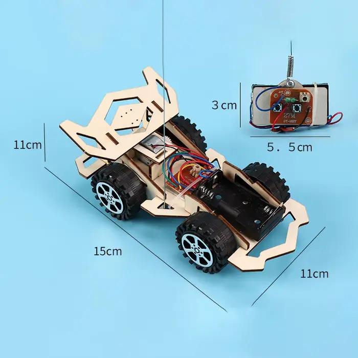 Jouets de course électriques en bois télécommandés pour enfants