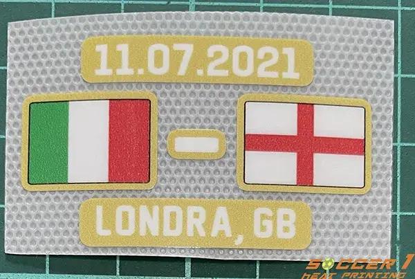 2020 EURO ITALY tous les jeux assortis détails patch final match jour détail patch