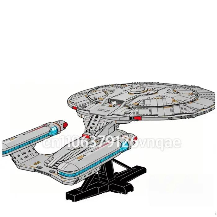 3600 particules arme de guerre spatiale MOC fédération vaisseau spatial entreprise vaisseau spatial