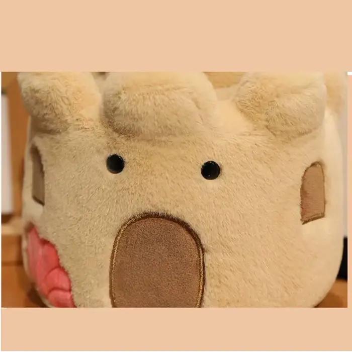 Jouet en peluche château de sable mignon, poupée en peluche douce en forme de château de dessin animé, peluche maison de plage Kawaii pour cadeau d'anniversaire, décoration intérieure créative
