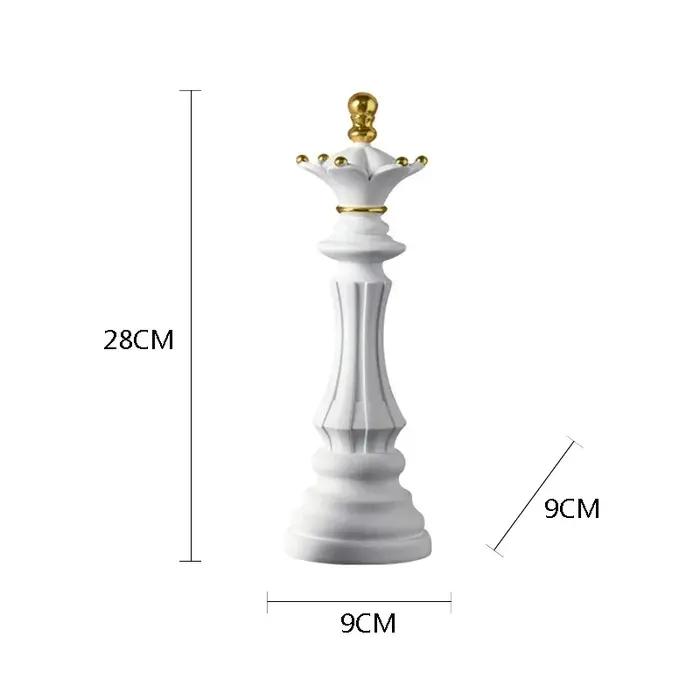 Figurine explorez ecs internationale en résine, sculpture intérieure du roi chevalier, décor de bureau à domicile, décoration de salon, rétro, 1 pièce