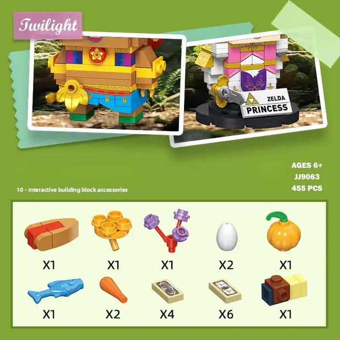 Jeu classique Zeldas, têtes de briques de Construction