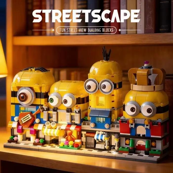 Jouet de puzzle interactif en blocs miniatures de 4 pièces