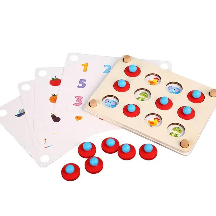 Échecs à mémoire de forme, jouets éducatifs pour enfants, formation à la Concentration, développement de la logique de réflexion, éducation Montessori