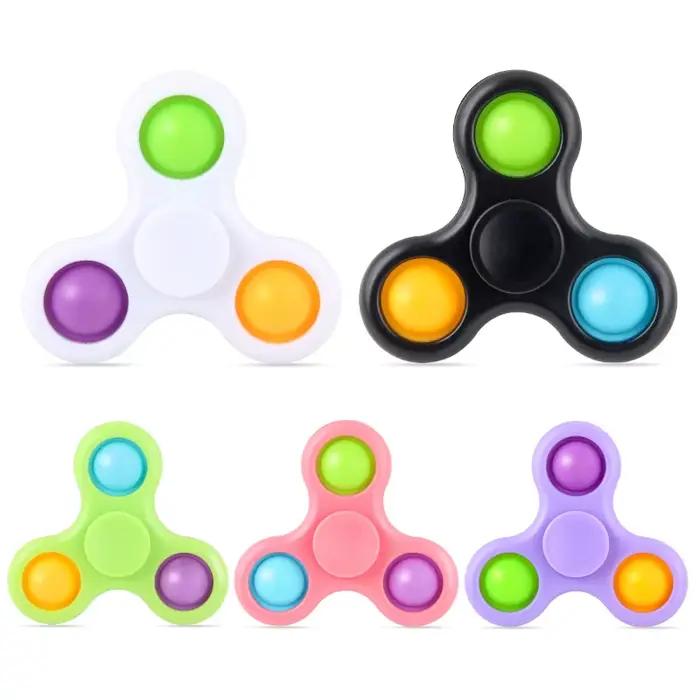 Nouveau Fidget Spinner jouets main doigt multicolore Spnining haut soulagement du Stress décompressi
