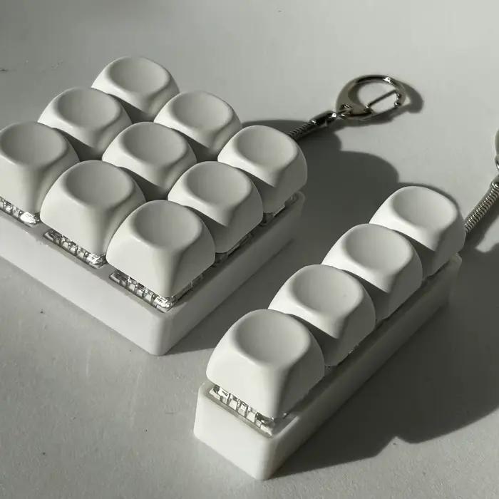 Relaxant bricolage clavier Fidget porte-clés touches bouton doigt clavier capuchon 4/9 touches soula