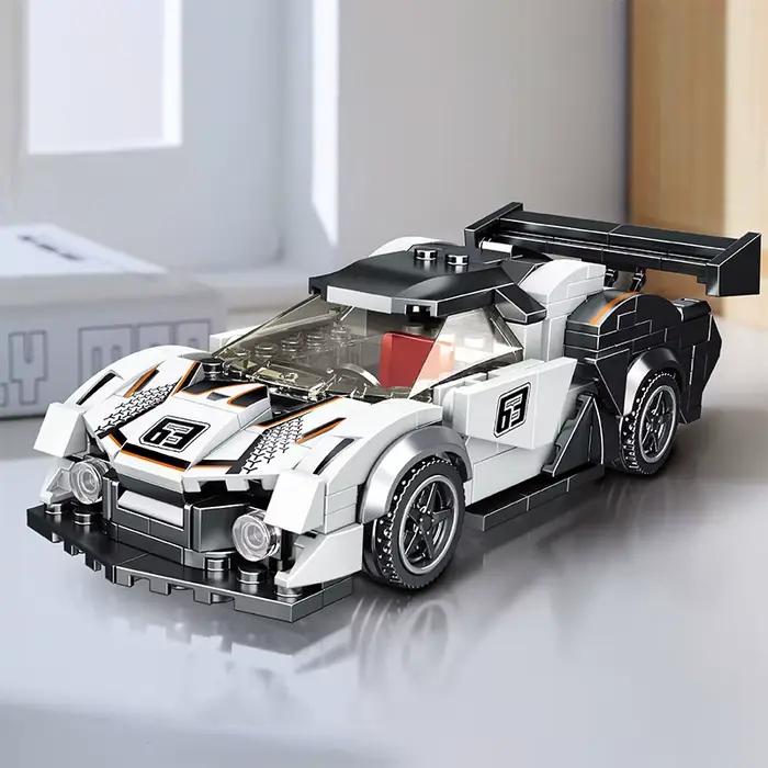Kit de blocs de construction de voiture de sport, modèle de voiture de course à assembler soi-même, jouet en briques, blocs de construction de voiture de course, modèle MOC, jouets de voitures de spor