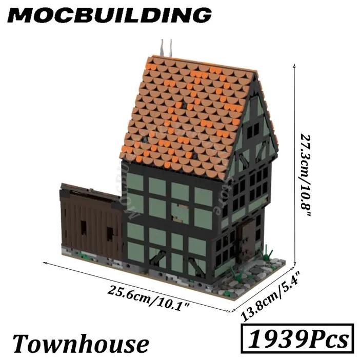 Blocs de construction MOC maison de ville avec bâtiments médiévaux intérieurs jouets pour enfants et adultes construction collaborative et apprentissage par le jeu occasions spéciales
