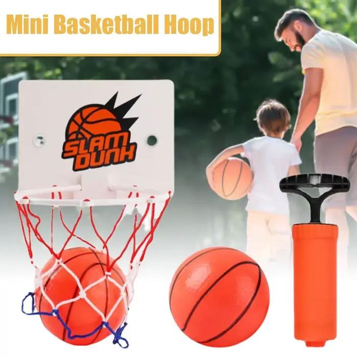 Panier de basket à ventouse avec 2 ballons, panier de basket d'intérieur pour l'entraînement, panier de basket pour la maison, le salon