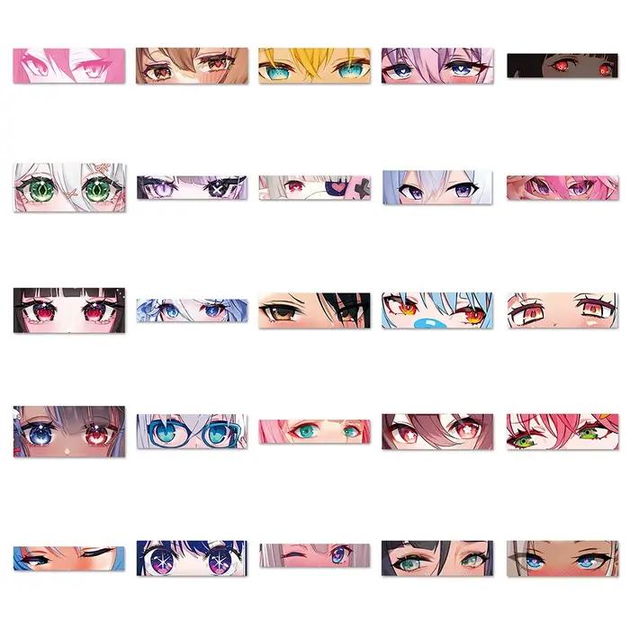 10/30/50 PIÈCES ACGN Autocollants Drôle Dessin Animé Autocollant Anime Personnage Oeil Autocollants