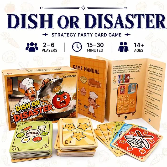 Jeu de cartes Food Strategy pour 2 à 6 joueurs jeu de société rapide avec cartes cachées choix de mise aux enchères révélations de la chance pour adolescents et adultes occasions spéciales