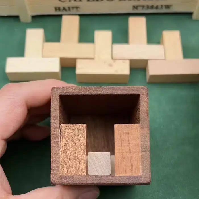 Haute difficulté Six T Puzzle dans une boîte casse-tête IQ Test jouets éducatifs jeux ments cadeaux créatifs Rompecabezas Adultos
