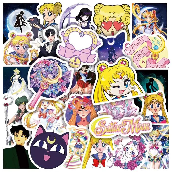 10/30/50pcs Dessin Animé Sailor Lune Autocollants Anime Graffiti Autocollant BRICOLAGE Cahier Casque
