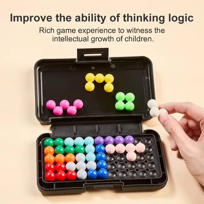 Jouets de puzzle KNYYSECQ Magic Bead Challenge Building Blocks pour enfants 3-6 ans blocs de construction anti-stress occaions spéciales enfants garçons filles
