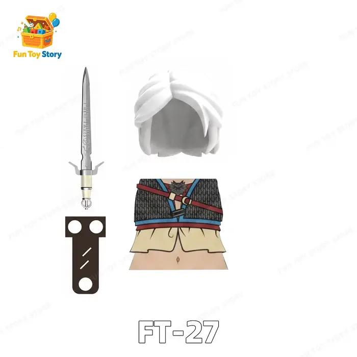 Monster Hunter Renzai Wizard Geralt Shiri Construction Puzzle Toy for Enthusiasts Unique Gift for Monster Hunter Fans Age 14 Plus
