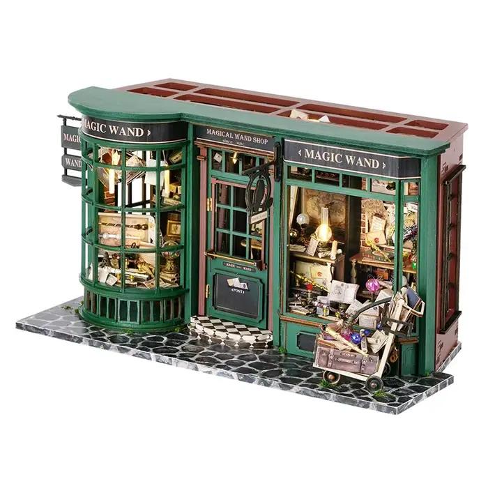 Magie boutique bricolage maison de poupée en bois Miniature