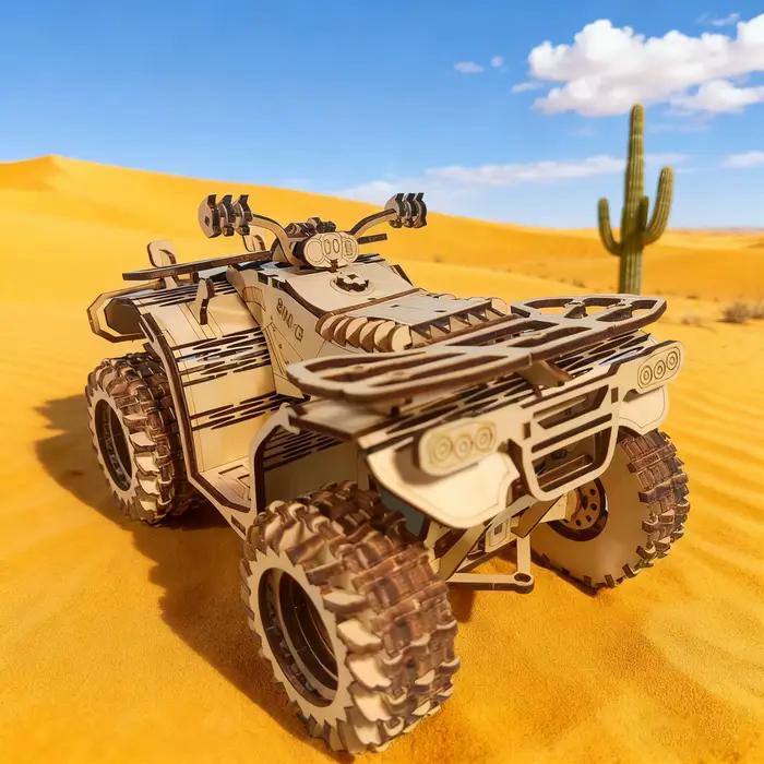 Moto de plage en bois puzzle 3D kit de construction artisanale pour décoration maison et cadeau festif occasions spéciales