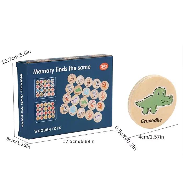 Trouver le même modèle jeu de Puzzle enfants dessin animé mémoire animale échecs réflexion formation