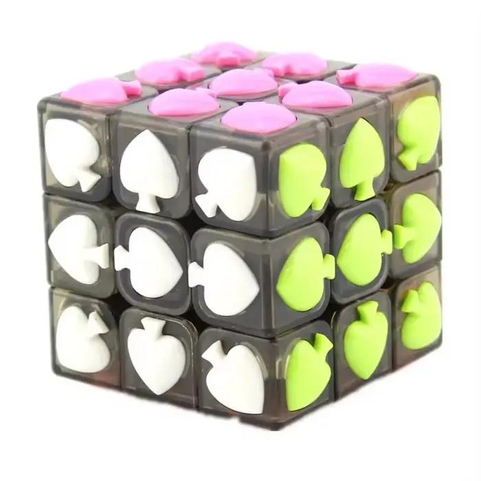 Cube Magique YJ Puzzle Tactile 3x3x3 Surface Concave Convexe Pour Enfants et Adultes Occasions Spéciales Jouets Éducatifs
