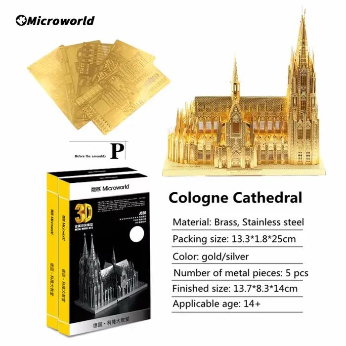 Microworld-Puzzle en métal de construction 3D pour adolescents et enfants