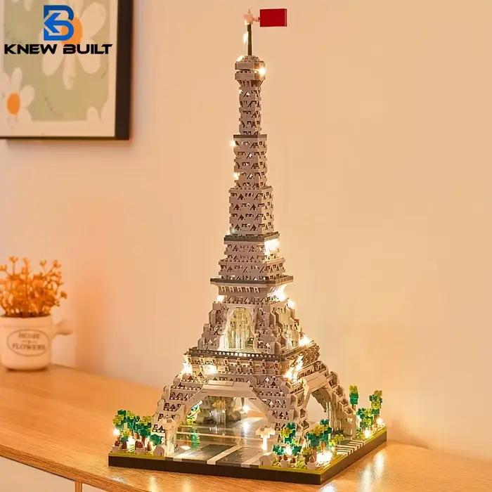 Ensemble de mini blocs de construction Tour Eiffel de Paris