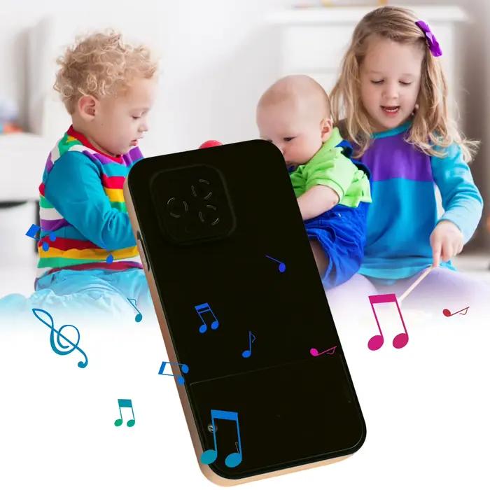 Téléphone jouet éducatif pour enfants écran tactile interactif musique son léger apprentissage numérique pour tout-petits occaions spéciales cadeau anniversaire noël