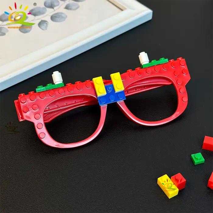 Blocs de construction de rassemblement de fête, cadre de plaque de base pour lunettes, jouets de déc