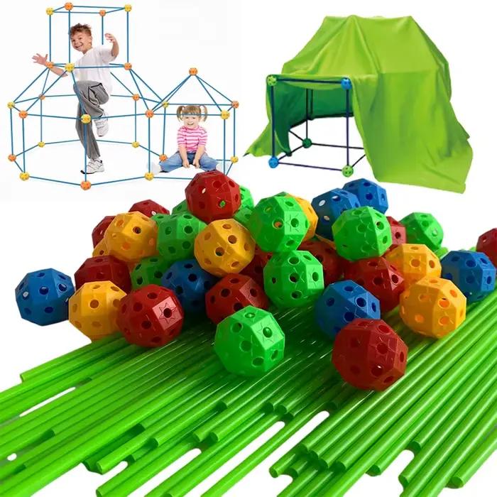Bricolage 3D maison jouets pour enfants Construction Forts Kits