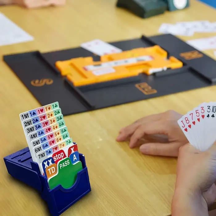 Boîte de jeux de cartes à jouer en papier, bridge partner, officiel en tournoi, lot de 4