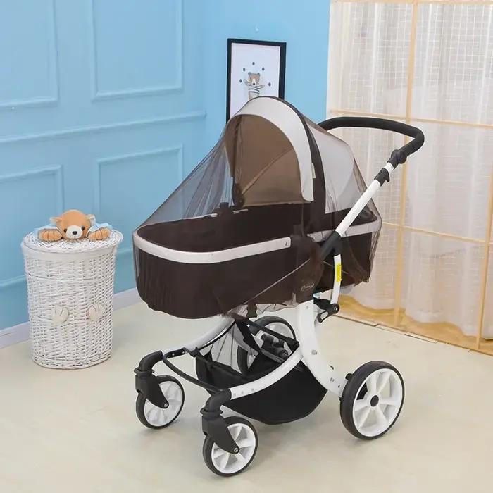 Moustiquaire pour poussette bébé protection contre insectes polyester coton été sécurité confort sorties balades parc vacances naissances cadeaux occasions spéciales