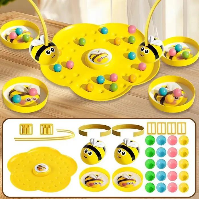 Jeu de société multifonctionnel Little Bumblebee, puzzle, jouet de pêche, jeu interactif éducatif pour la famille, pour enfants et tout-petits, cadeau idéal